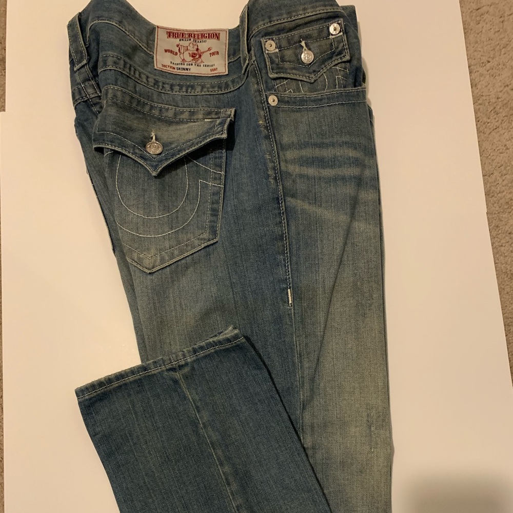 True Religion Relaxed Skinny Jean W36